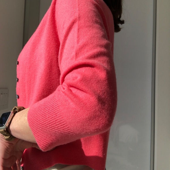 PURE Collection Pink Cashmere Cardigan US6 NWOT - Picture 2 of 4